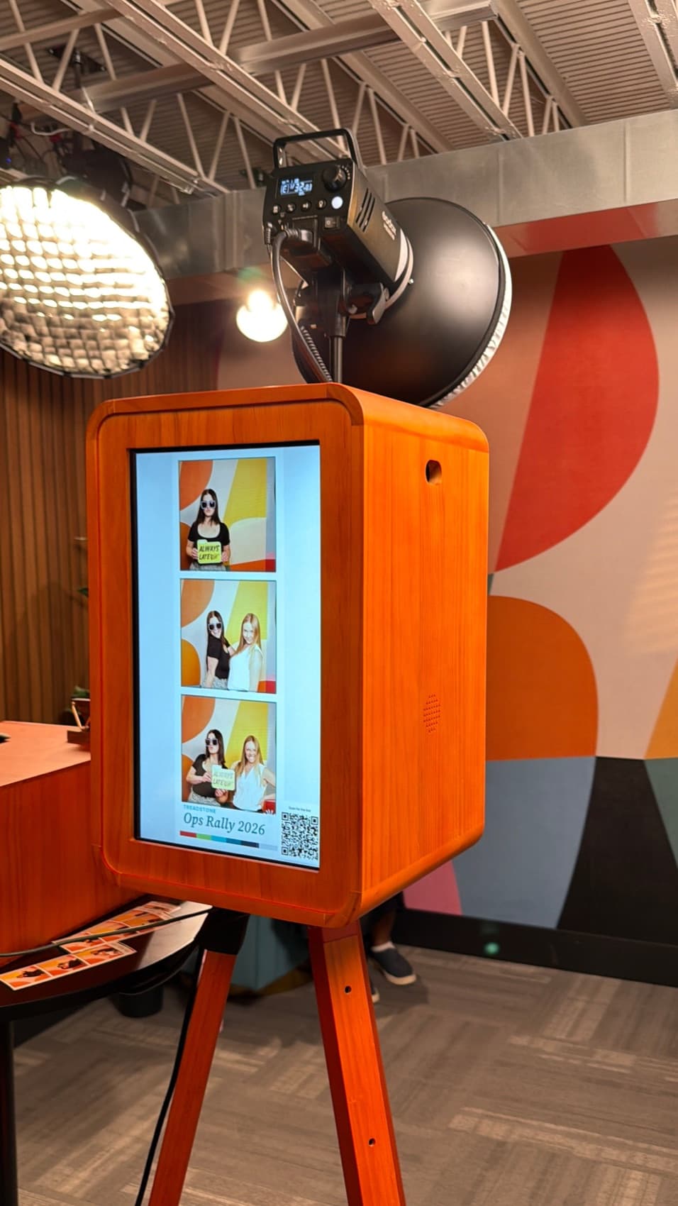 Snap'N'Stick photo booth setup at a Metro Detroit venue