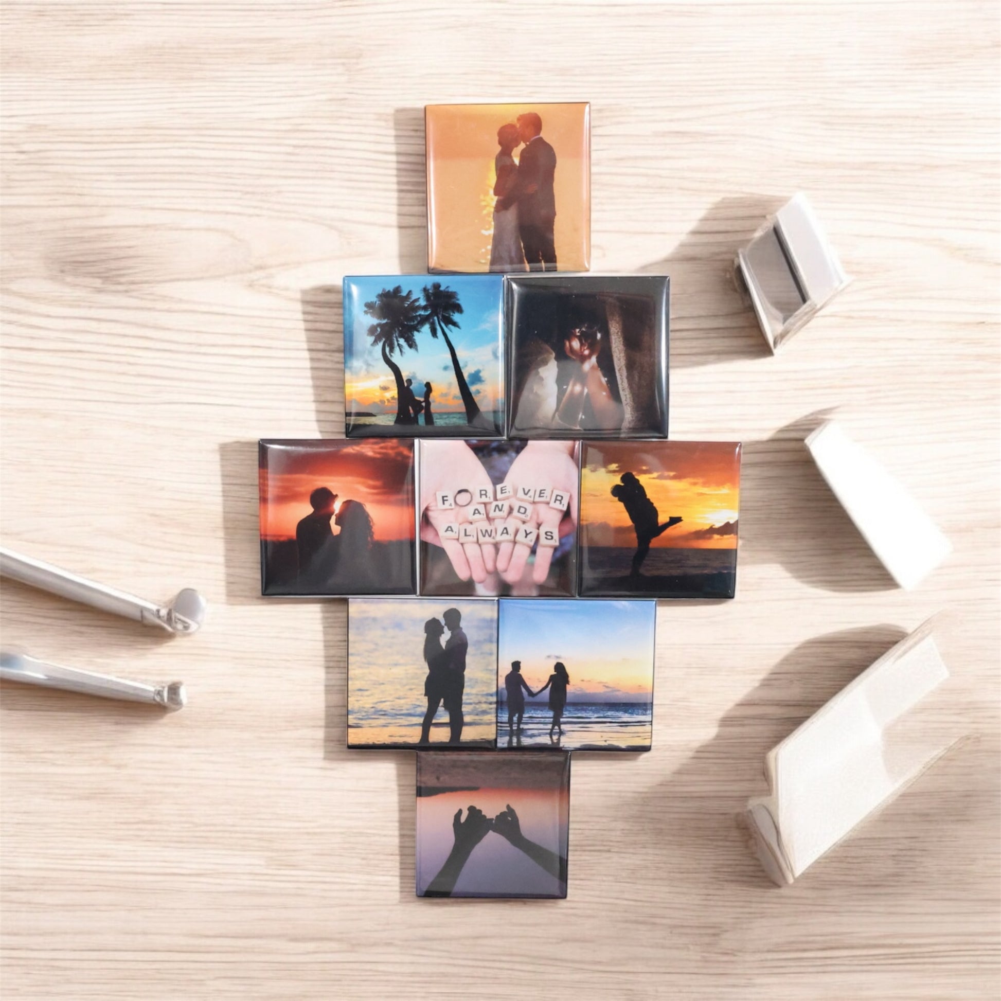 2x2 Metal Square Magnets